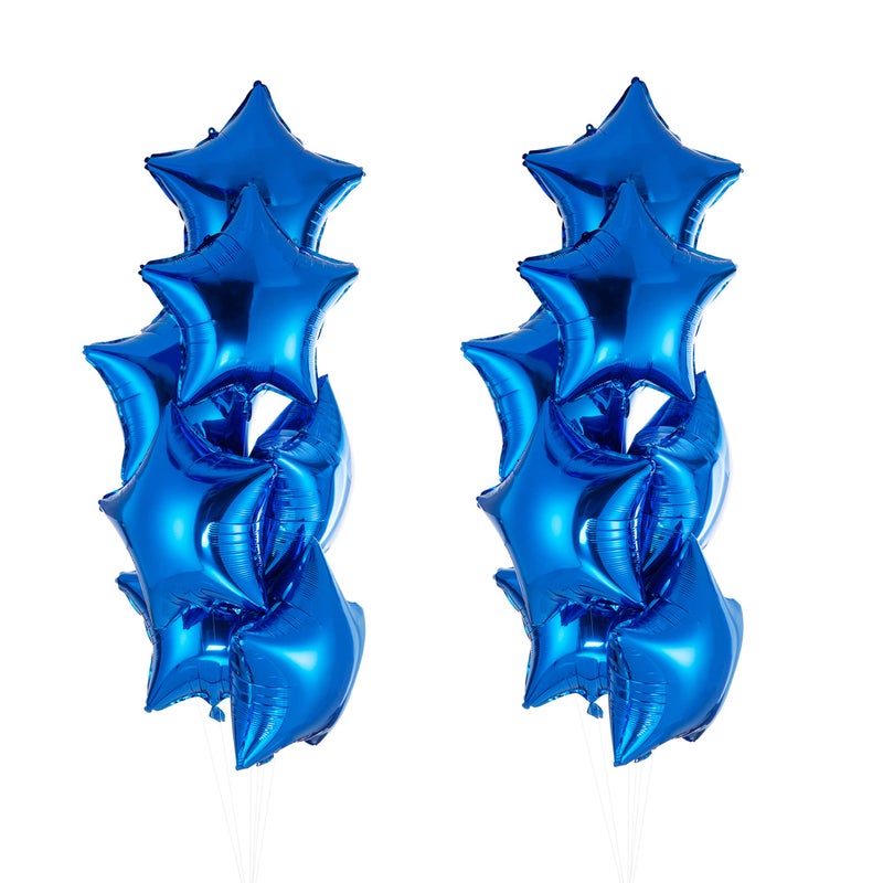 Adeer Blue Star Balloon 18 Inches Foil Balloons Mylar Helium Balloons for Birthday Party Wedding Baby Shower Decorations, Pack of 20 - Image 2